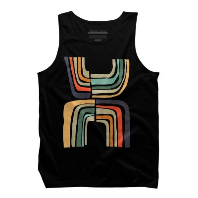 Men's Design By Humans Look A Double Rainbow By Radiomode Tank Top