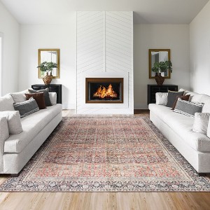 Thomasville Emporia Industrial Old World Chenille Machine Washable Non-Slip Flat Pile Area Rug Collection - 1 of 4