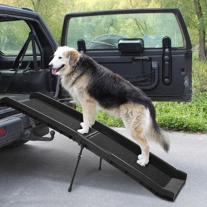 Sandinrayli Folding Portable Dog Ramp for Cars Trucks SUVs 61 in. L - 1 of 4