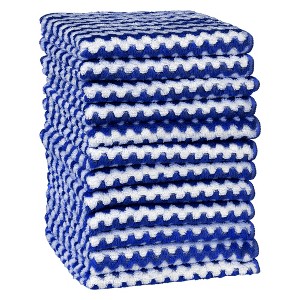 Unique Bargains Microfiber Highly Absorbent Lint Reusable Kitchen Towel 12 Pcs - 1 of 4