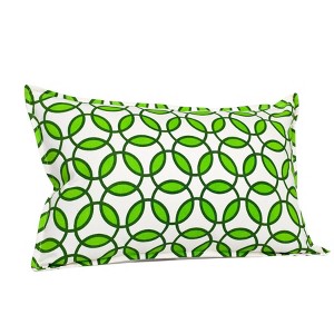 Kensington Garden 14"x22" Oversize Rings Cotton Canvas Lumbar Throw Pillow - 1 of 3