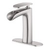4" Single Handle LED Bathroom Faucet with Pop Up Drain and Deck Plate - Tosca - 3 of 3