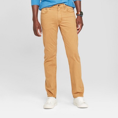 Men's Regular Slim Straight Fit Chino Pants - Goodfellow & Co™ Khaki ...