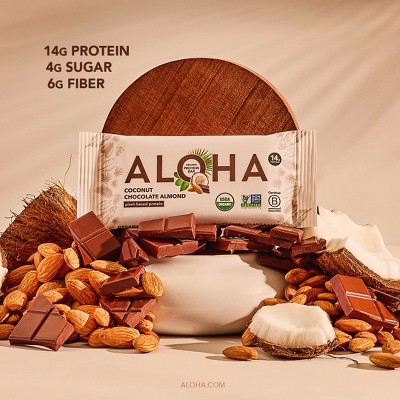 ALOHA Coconut Chocolate Almond Plant-Based Protein Bars - 14g