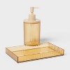 Ribbed Soap Pump Tan - Room Essentials™ - 4 of 4