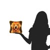 C&F Home 8" x 8" Golden Lab Retriever Dog with Leave Crown Printed Small Petite Accent Throw Pillow - 4 of 4