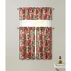 Kate Aurora Christmas Essentials Noel Complete Semi Sheer Kitchen Curtain Tier & Valance Set - 2 of 3
