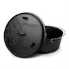 Petromax Cast Iron Dutch Oven for Cooking or Baking Outdoors Over Campfire or in the Home, Pre-Seasoned Cookware Heats Evenly, Flat Base, 11.4 Qt - 2 of 4