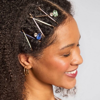 Kitsch Cloud & Gem Bobby Pins Set - Garden Bouquet - 8ct - image 5