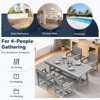 Hyleory HDPE Outdoor Dining Set, 5-Piece Patio Table and Chairs Set, All-Weather Dining Furniture for Backyard, Deck, or Garden - 3 of 4
