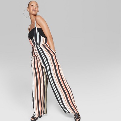 wild fable striped jumpsuit