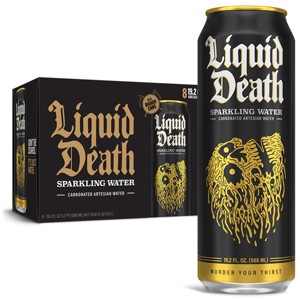 Liquid Death 100% Sparkling Mountain Water - 8pk/19.2 fl oz Cans - 1 of 4