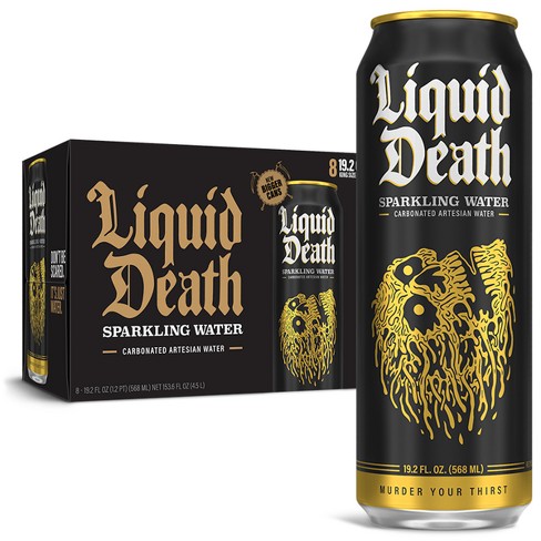 Liquid Death 100% Sparkling Mountain Water - 8pk/19.2 Fl Oz Cans : Target