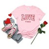 Simply Sage Market Women's Love Vibes Varsity Short Sleeve Graphic Tee - 3 of 4