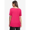 Jessica London Women's Plus Size Stretch Knit Boatneck Swing Tunic - 3 of 4
