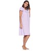 Casual Nights Women's Short Sleeve Floral And Lace Nightgown - 3 of 4
