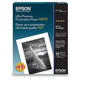 Epson Ultra Premium Presentation Paper Matte, 8.5" x 11", 50 sheets - 1 of 2