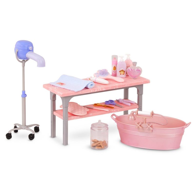 Our Generation Scrub &#38; Style Pet Grooming Table Accessory Set for 18&#39;&#39; Dolls, 6 of 7