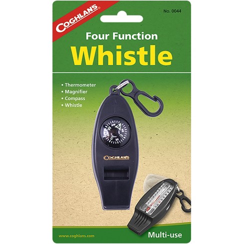 Whistle Compass Thermometer 3 in 1 Camping Hiking Accessory Multi