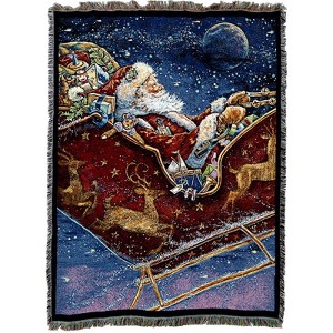 Christmas Midnight Ride Blanket - 1 of 2