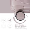 Gulches Hardshell Suitcase Double Spinner Wheels PP Luggage Sets Lightweight Durable Suitcase with TSA Lock,3-Piece Set (20/24/28) ,Gray - 4 of 4