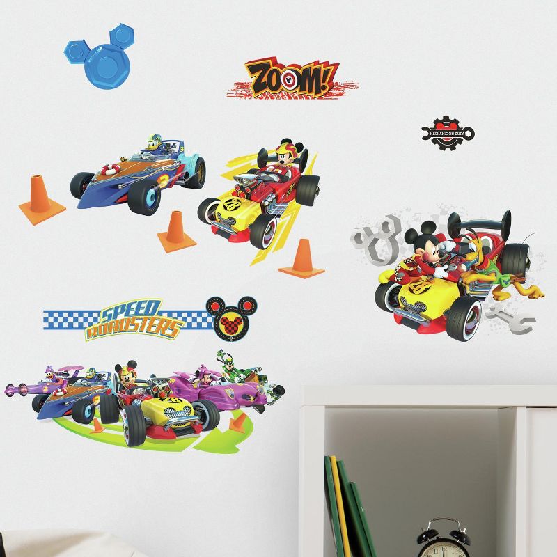 RoomMates Disney Mickey Mouse &#38; Friends Mickey and the Roadster Racers Peel and Stick Kids&#39; Wall Decals, 4 of 6