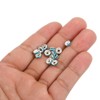 Unique Bargains Rhinestone Small Round Bulk Glass Spacer Beads for Jewelry Making 100 Pcs - 3 of 4