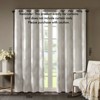 DSVIMOY Curtain Panels, Knitted Jacquard Total Blackout Curtain Panel for Living Room, Bedroom, Ivory, 108"*50"*0.13" - 3 of 4