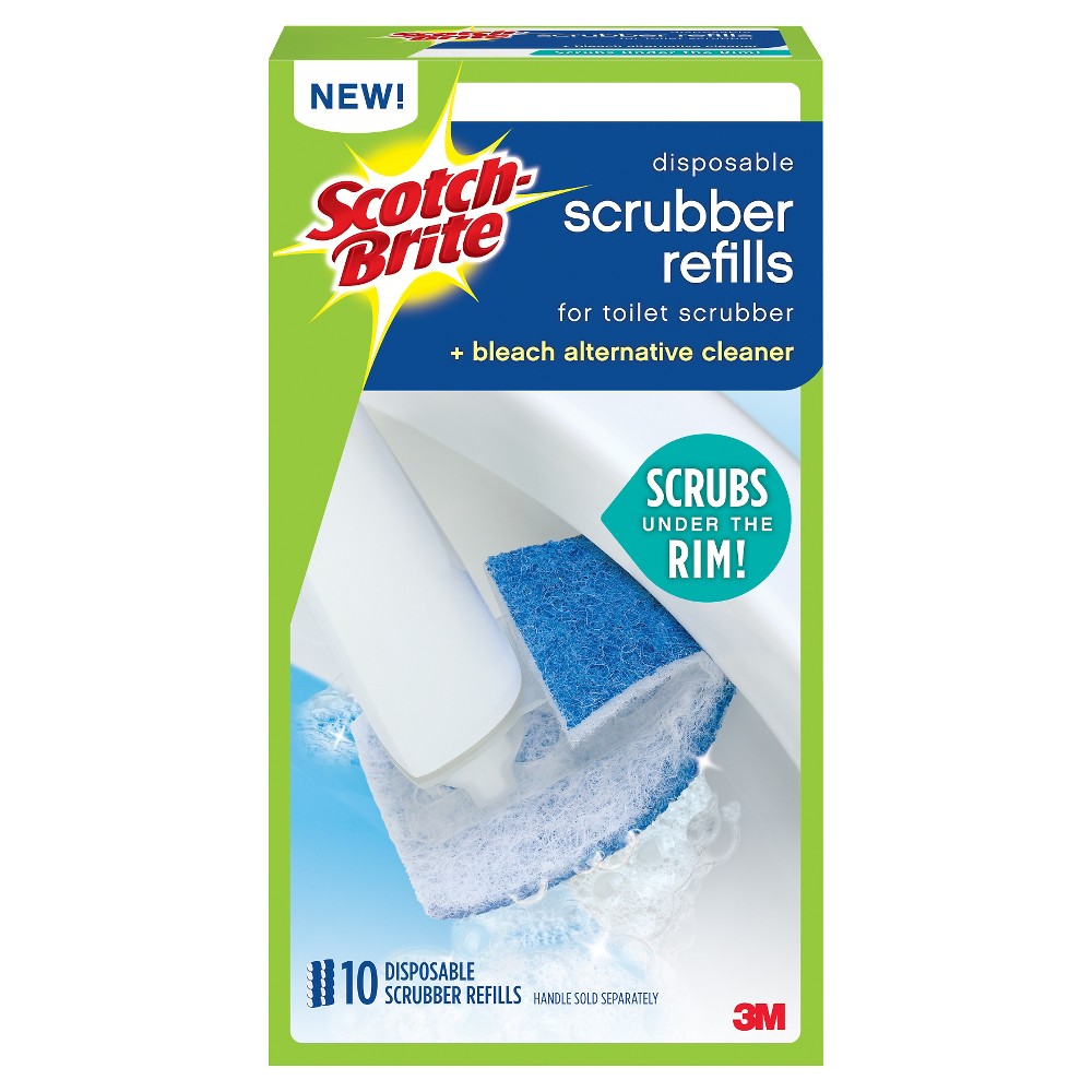 Scotch-Brite Disposable Toilet Bowl Scrubber Refills  10 Count