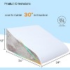 LISM 12 Inch Memory Foam Bed Wedge Pillow with Washable Cover - 2 of 4
