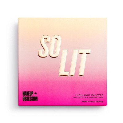 makeup obsession so lit highlighter palette