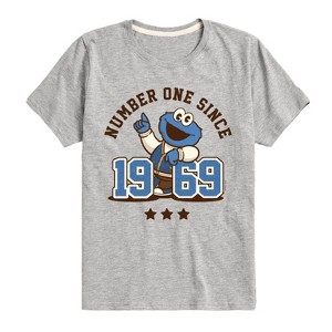 Boys' - Sesame Street - Cookie Monster One Since 1969 Short Sleeve Graphic T-Shirt - 1 of 4
