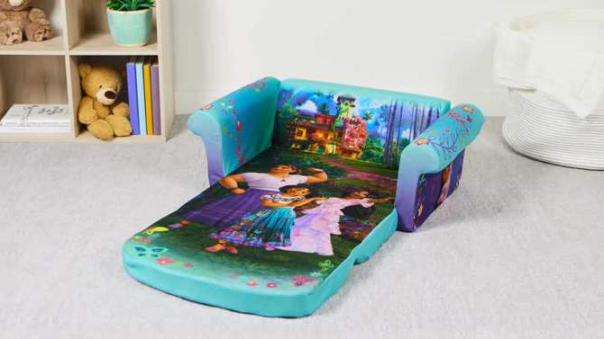 Marshmallow Furniture Disney's 2 in 1 Flip Open Compressed Foam Sofa and Sleeper Bed with Washable Cover, 2 of 8, play video