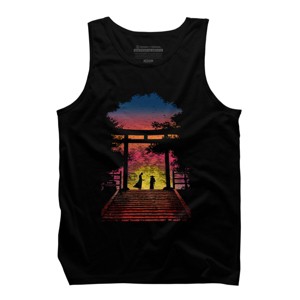 Men's Design By Humans As the Sun is Rise, The Battle Begin By Bacht Tank Top - 1 of 2