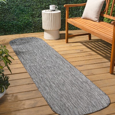 JONATHAN Y Miles Modern Minimalist Radius Corner Solid Indoor/Outdoor Area Rug