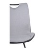 Set of 2 Delvar Contemporary Dining Chair Pewter Fabric - Armen Living: Upholstered, Wood Frame, Spot Clean - image 3 of 4