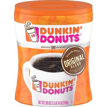 Dunkin' Original Blend, Medium Roast Coffee Canister - 30oz