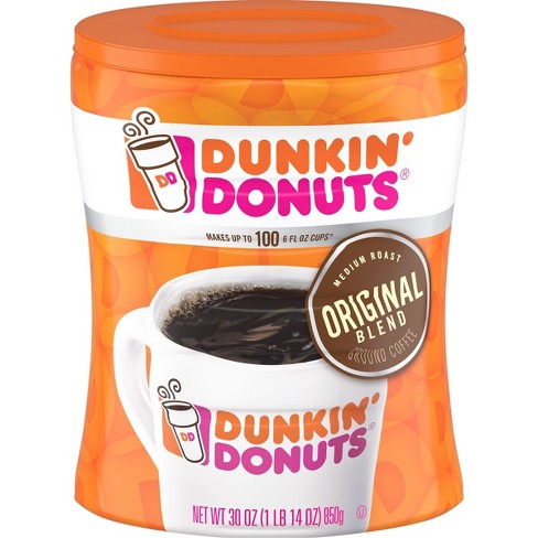 Dunkin' Original Blend, Medium Roast Coffee Canister - 30oz - image 1 of 4