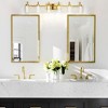 Whizmax Bathroom Light Fixture, Brushed Gold Vanity Lamps, Crystal Glass, Dimmable, Suitable for Bathroom Hallway Kitchen Bedroom Living Room - image 2 of 4