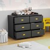FUFU&GAGA Gray Baby Changing Table Dresser With 6 Drawers Storage Organizer - 2 of 4