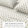 100% Cotton Winter Floral Printed Flannel Sheet Set - Great Bay Home - 2 of 4