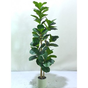 Artificial Fiddle Leaf Fig Tree Faux Fiddle Leaves Fig Tree Artificial Plants in Pot for Indoor Outdoor Fake Tree Plants - 1 of 1