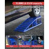Hydraulic Car Ramps,Car Lift Service Ramps,Heavy Duty Steel Car Lift Ramp,Car Ramps High Lift, Auto Ramps for Changing Oil for Maintenance - 4 of 4
