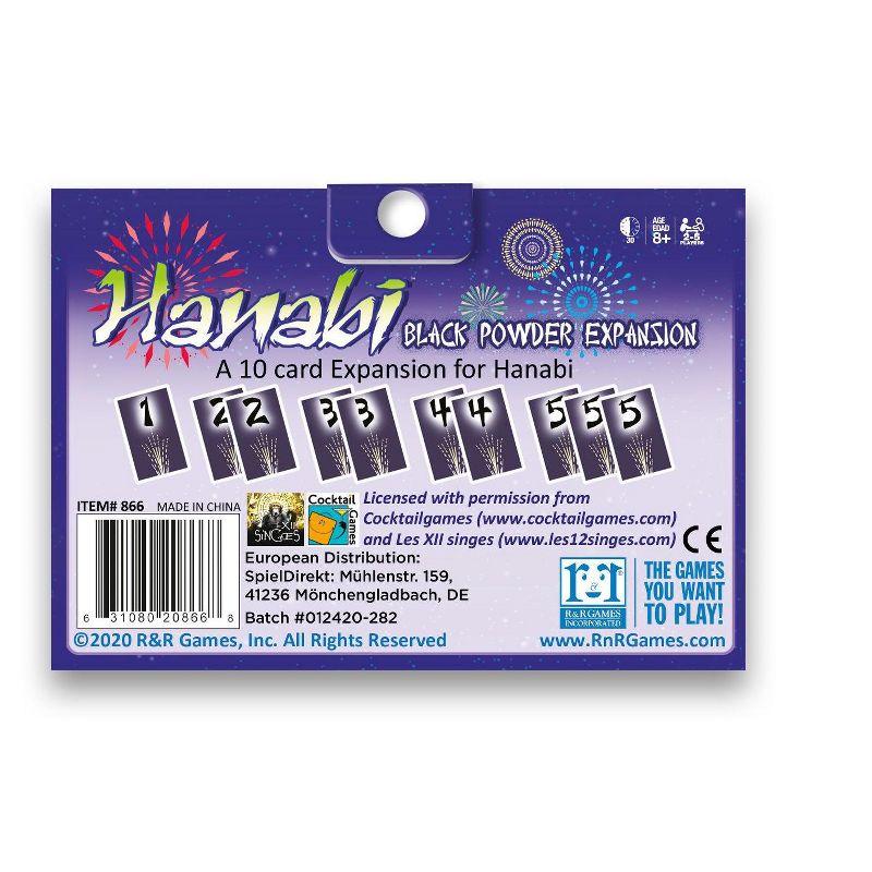 R&R Games Hanabi Black Powder Expansion Cards Copperative Game For Adults & Kids, 3 of 4
