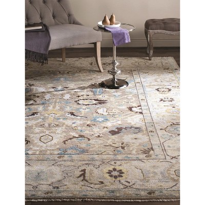 Gray Hand-Knotted Wool 8' x 10' Persian Area Rug