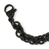 Black Bow Jewelry 7mm Black Plated Stainless Steel Fancy Link Chain Necklace, 24 inch - 3 of 4