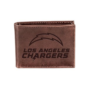 Evergreen Los Angeles Chargers Bi-Fold Wallet, Brown - 1 of 1