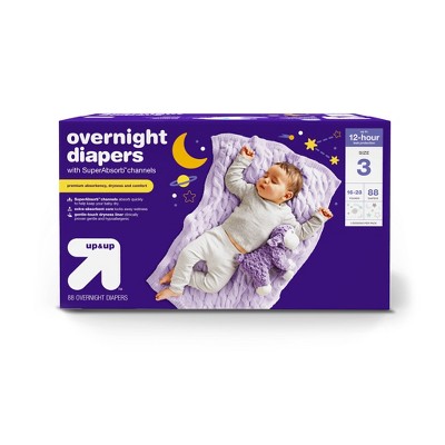 Overnight Diapers Size 3 - 88ct - up & up™