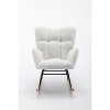 CAVINAS Rocking Chair Accent Chair Mid Century Modern Glider Rocking Chair with Padded Seat - 2 of 4