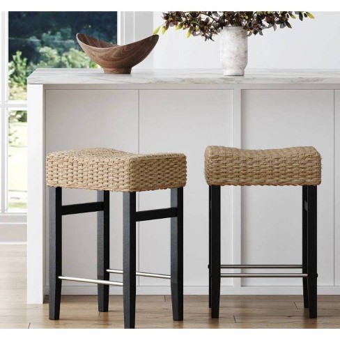 Nathan James Set Of 2 Harvey Seagrass Counter Height Barstools Target